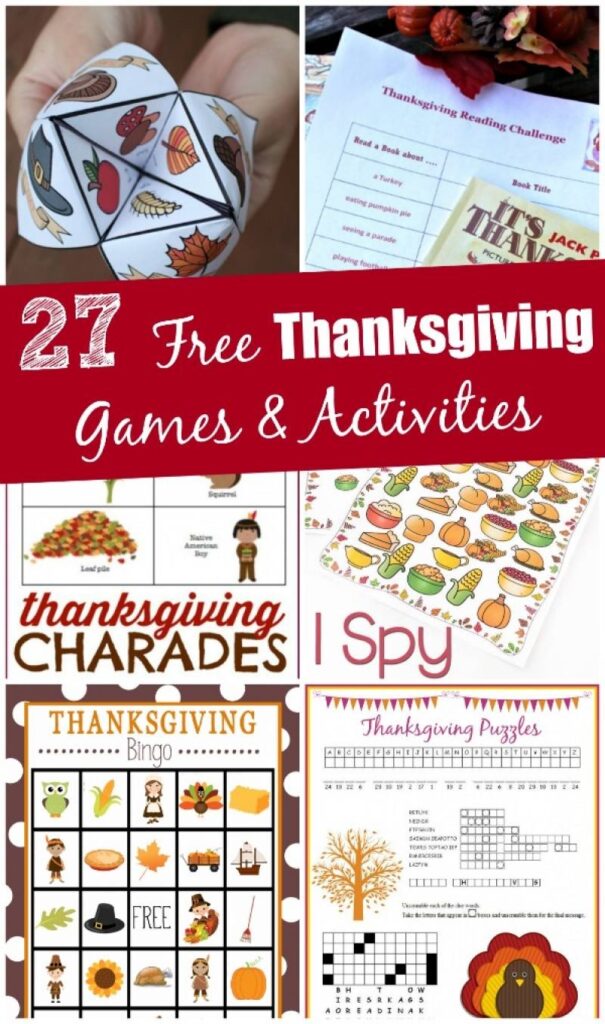 27 Free Printable Thanksgiving Games For Adults Kids
