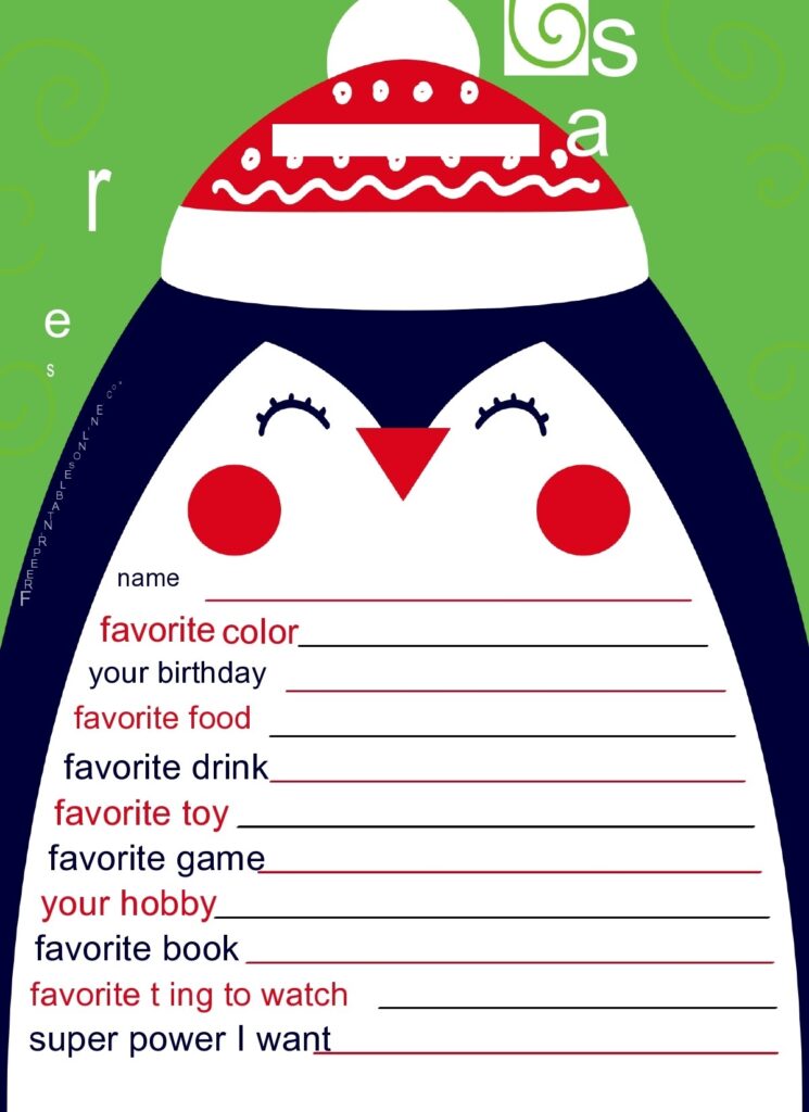 Secret Santa Free Printable