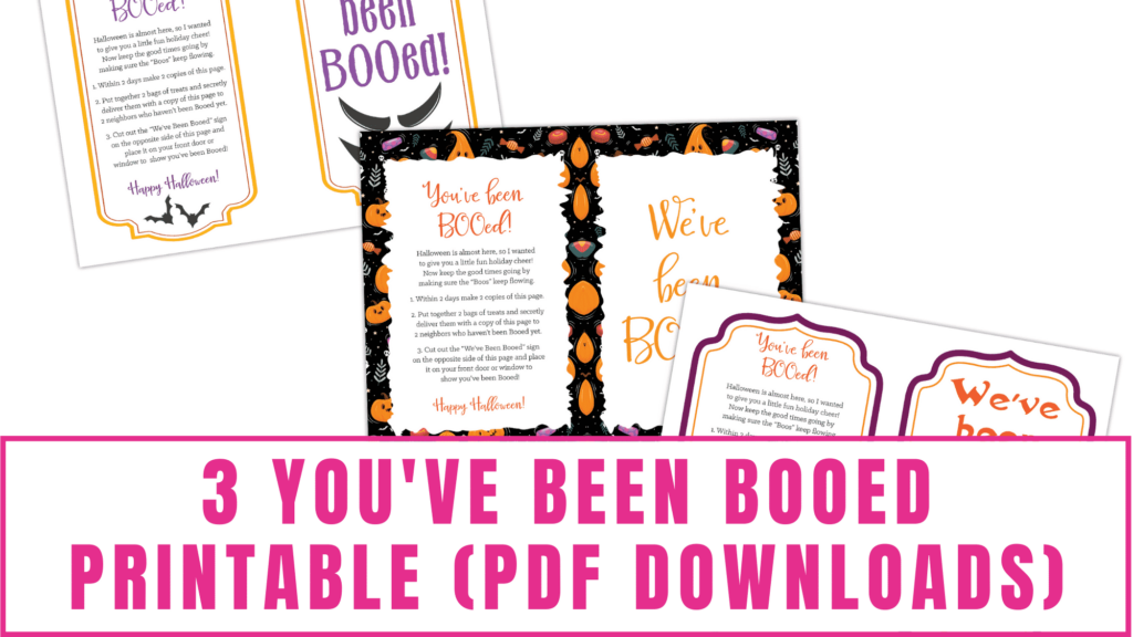 You Ve Been Booed Free Printable Pdf