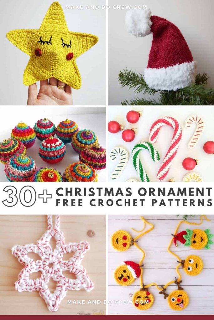 30 Best Crochet Christmas Ornament Patterns Make Do Crew