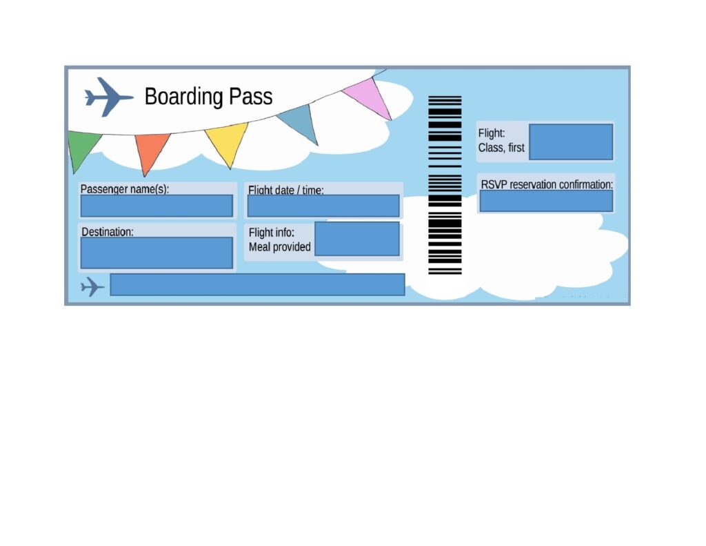 Free Printable Airline Ticket Template Pdf