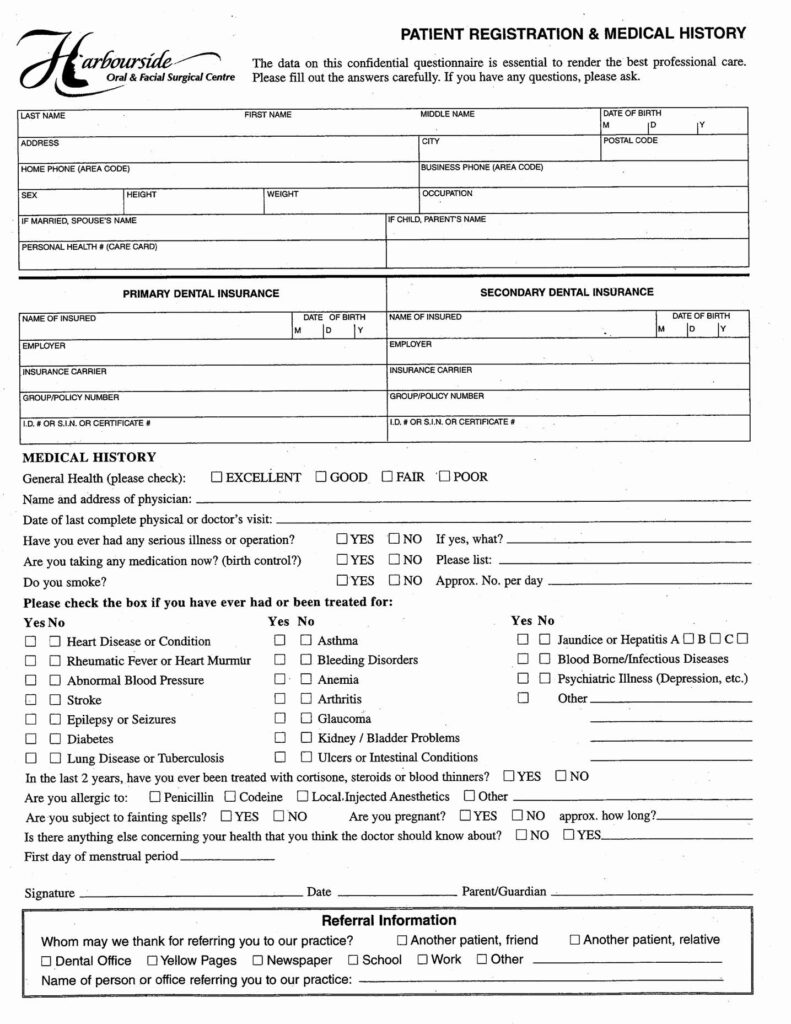 Free Medical Office Forms Printable