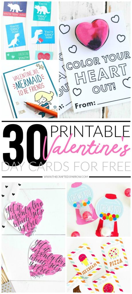 Valentine's Day Printable Cards Free