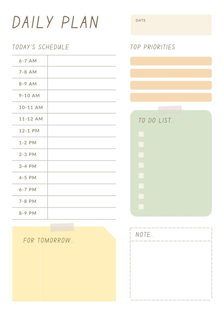 35 Free Printable Planner Templates