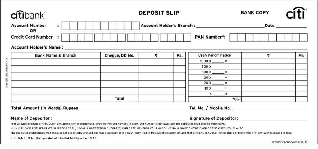 37 Bank Deposit Slip Templates Examples TemplateLab