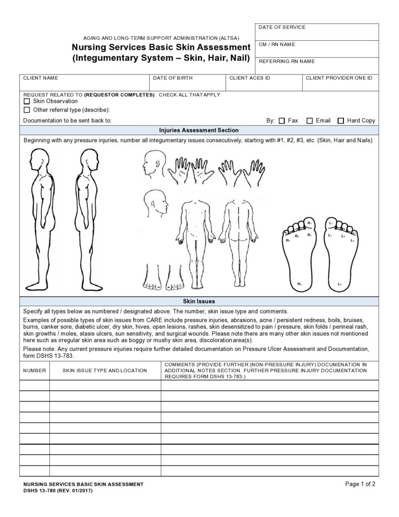 39 Printable Nursing Assessment Forms Examples 