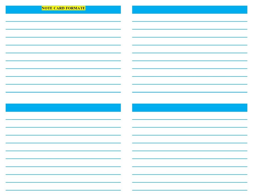 39 Simple Note Card Templates Designs TemplateLab