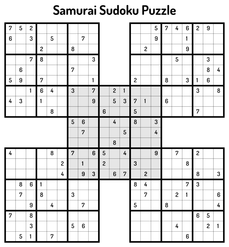 4 Best Free Printable Sudoku Grid Puzzle Printablee