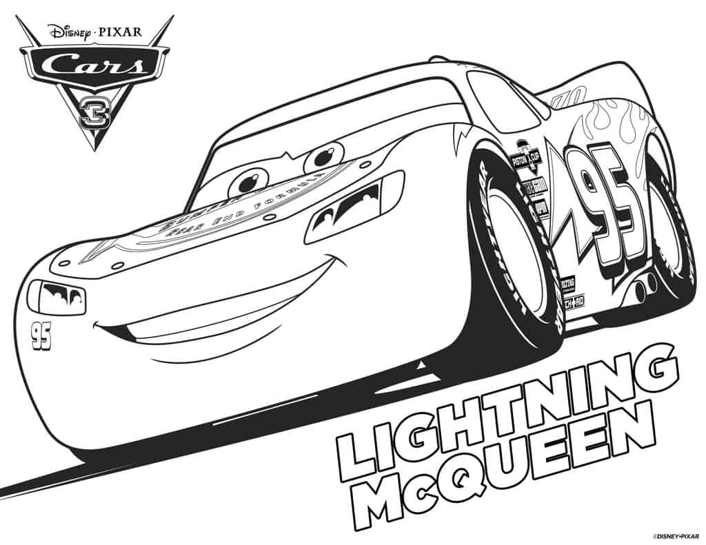 4 Disney Cars Free Printable Coloring Pages