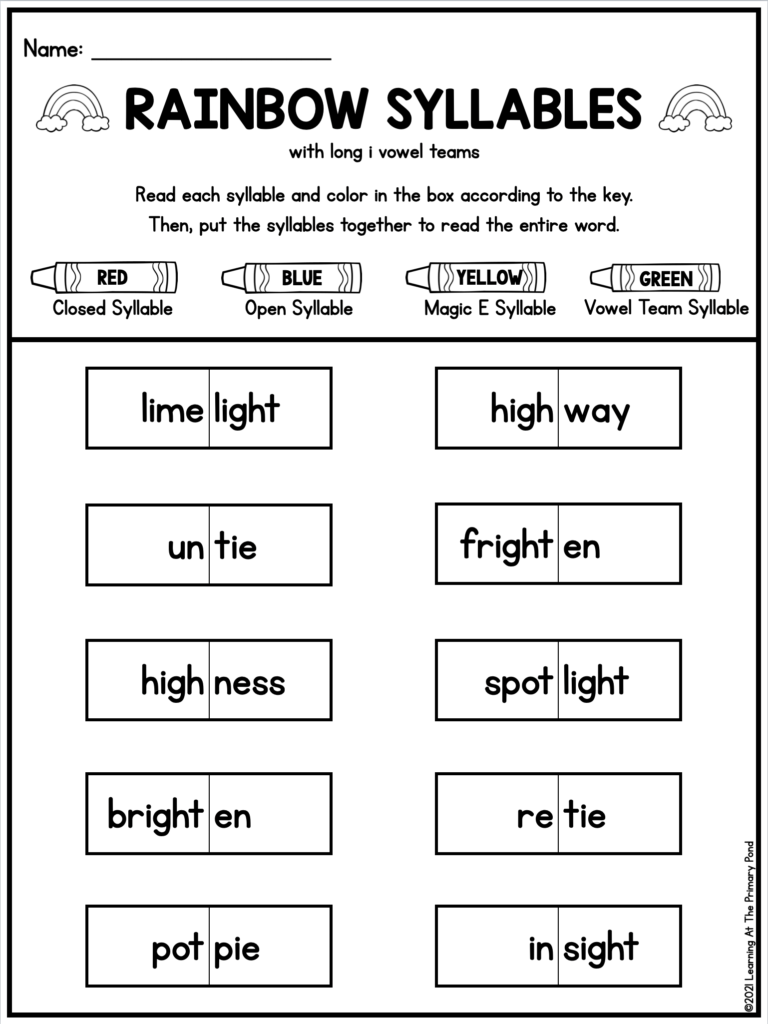4 Engaging Activities For Teaching Multisyllabic Words Learning At The Primary Pond