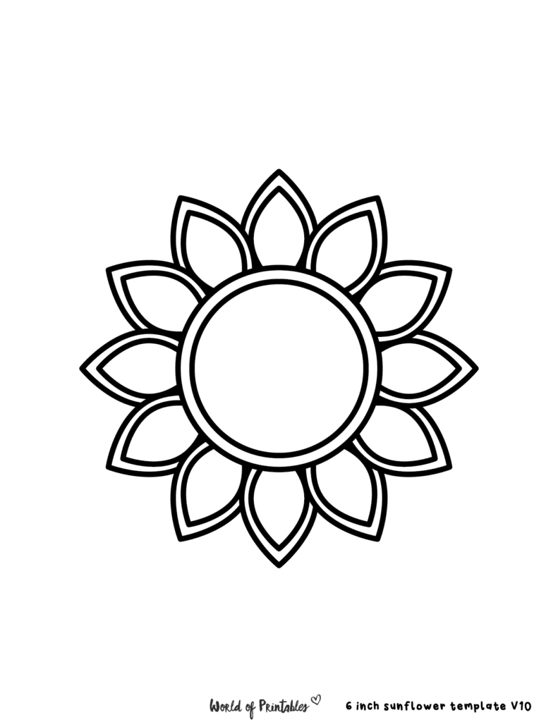 Free Printable Sunflower Stencils