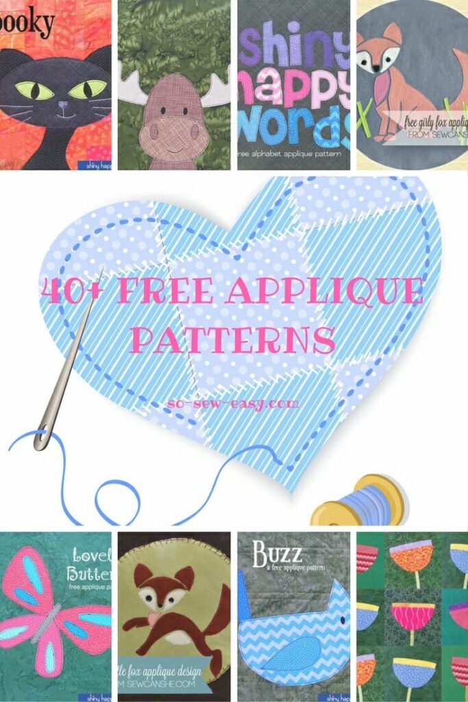 40 Free Applique Patterns Designs For All Occasions So Sew Easy