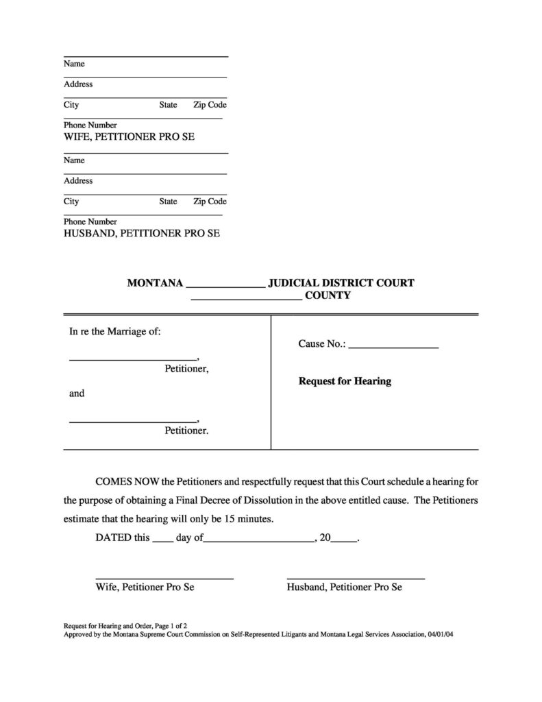 40 Free Divorce Papers Printable TemplateLab