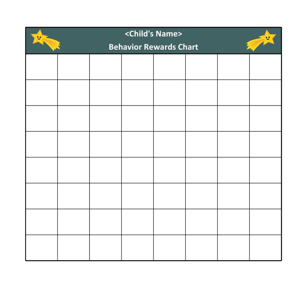 44 Printable Reward Charts For Kids PDF Excel Word Reward Chart Template Reward Chart Kids Printable Reward Charts