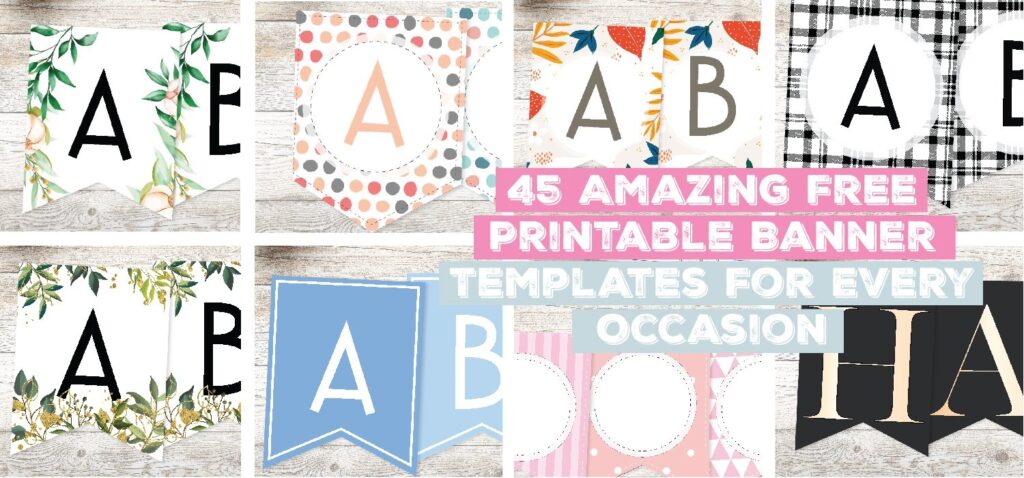 45 Amazing Free Printable Banner Templates For Every Occasion