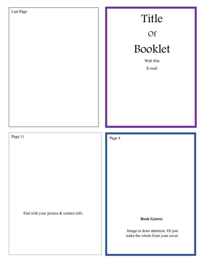 49 Free Booklet Templates Designs MS Word TemplateLab