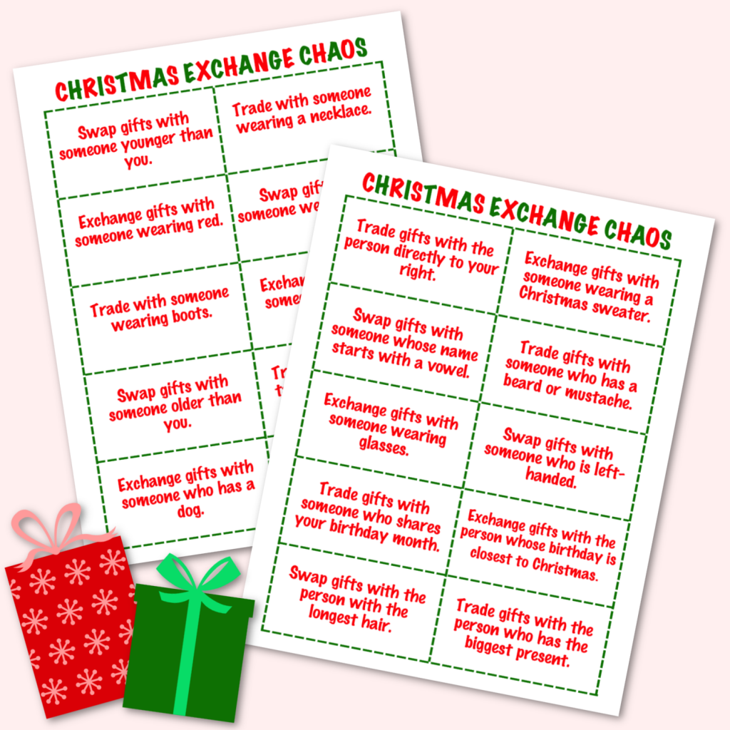 5 Awesome Holiday Gift Exchange Games To Play Kara Creates