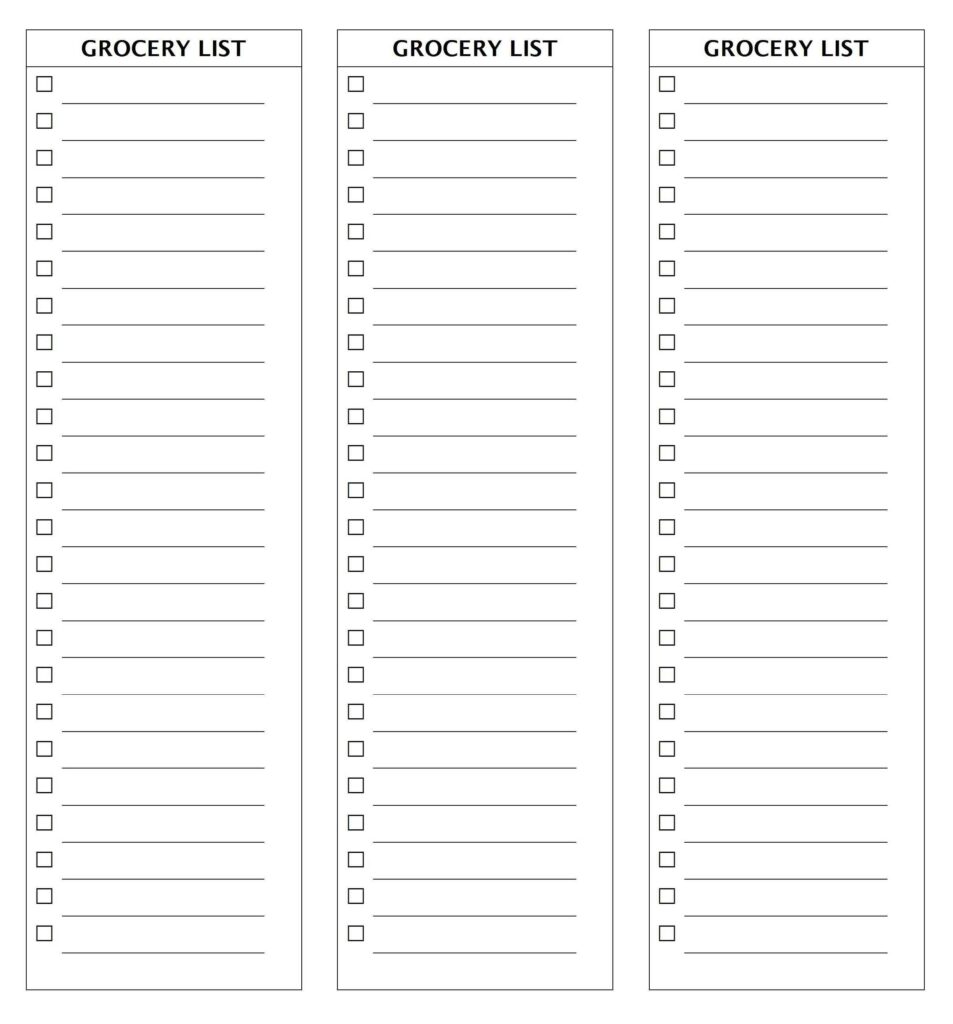 5 Best Images Of Blank Shopping List Printable Template Printable Blank Grocery Lis Printable Grocery List Template Grocery List Template Simple Grocery List