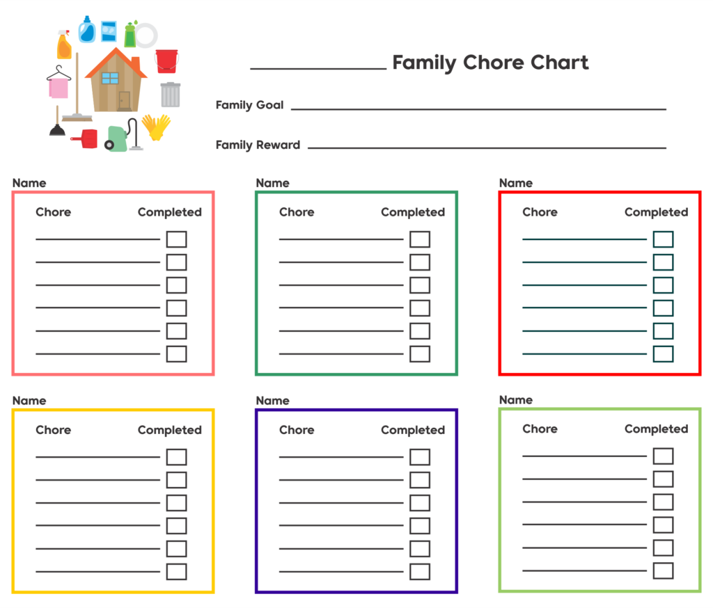 Chore Charts For Families Free Printable