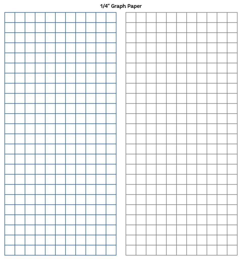 5 Best Printable 1 4 Grid Paper Printablee