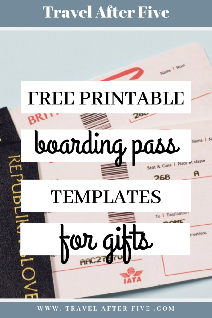 Customizable Free Printable Airline Ticket Template