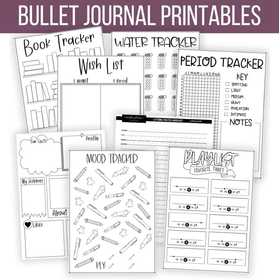 Bullet Journal Printable Free