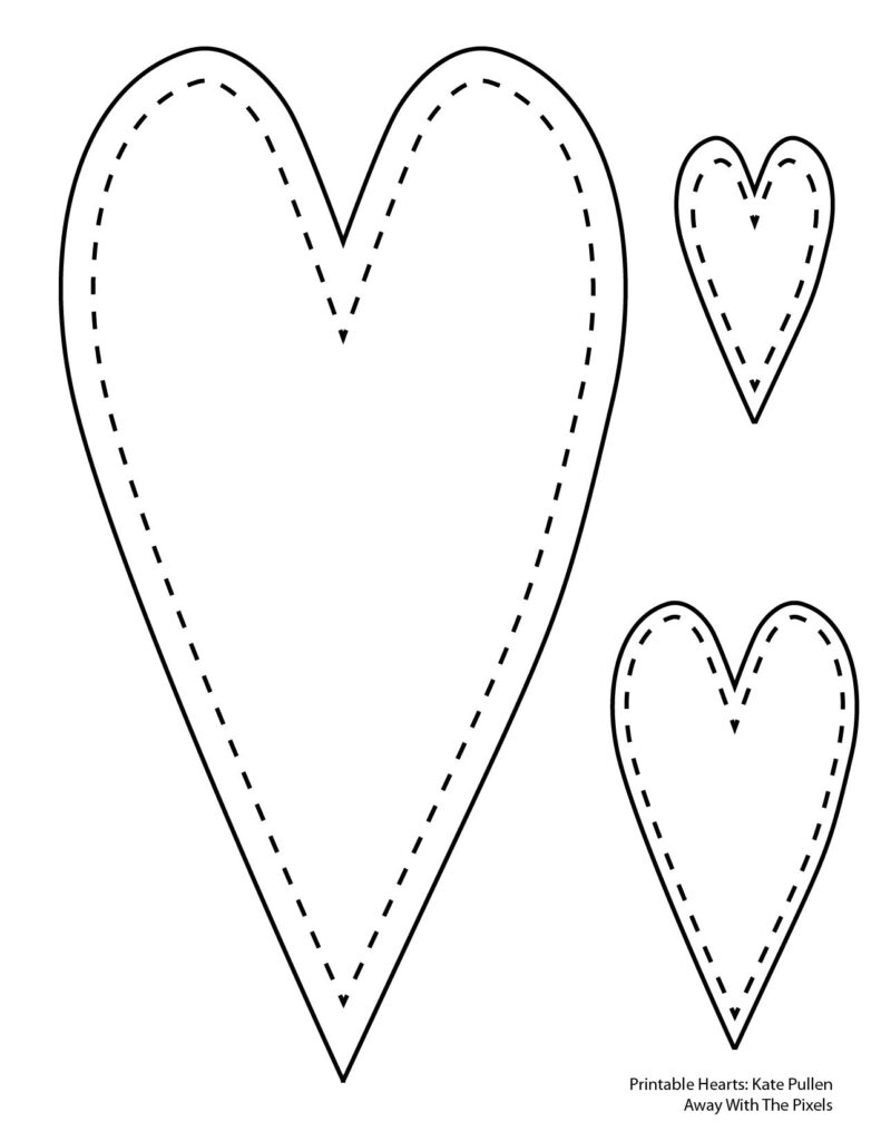 Free Printable Heart Templates