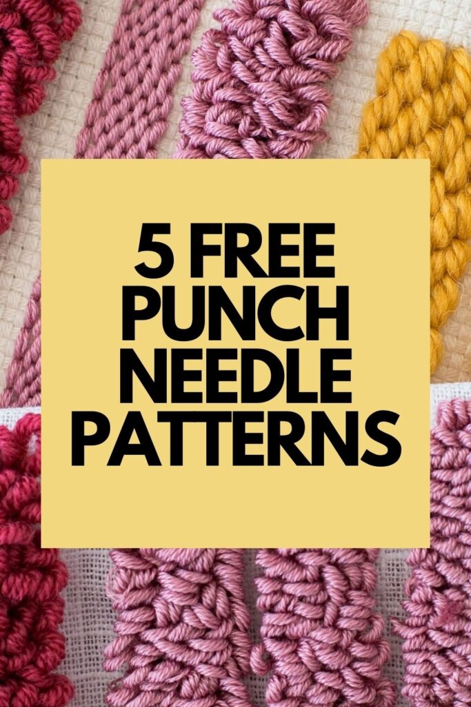6 Free Printable Punch Needle Patterns Crewel Ghoul