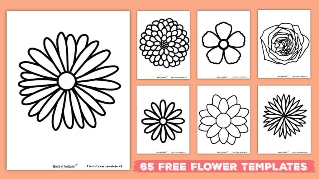 Free Printable Flower Stencil Designs