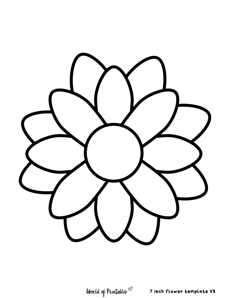 60 Best Free Flower Templates World Of Printables