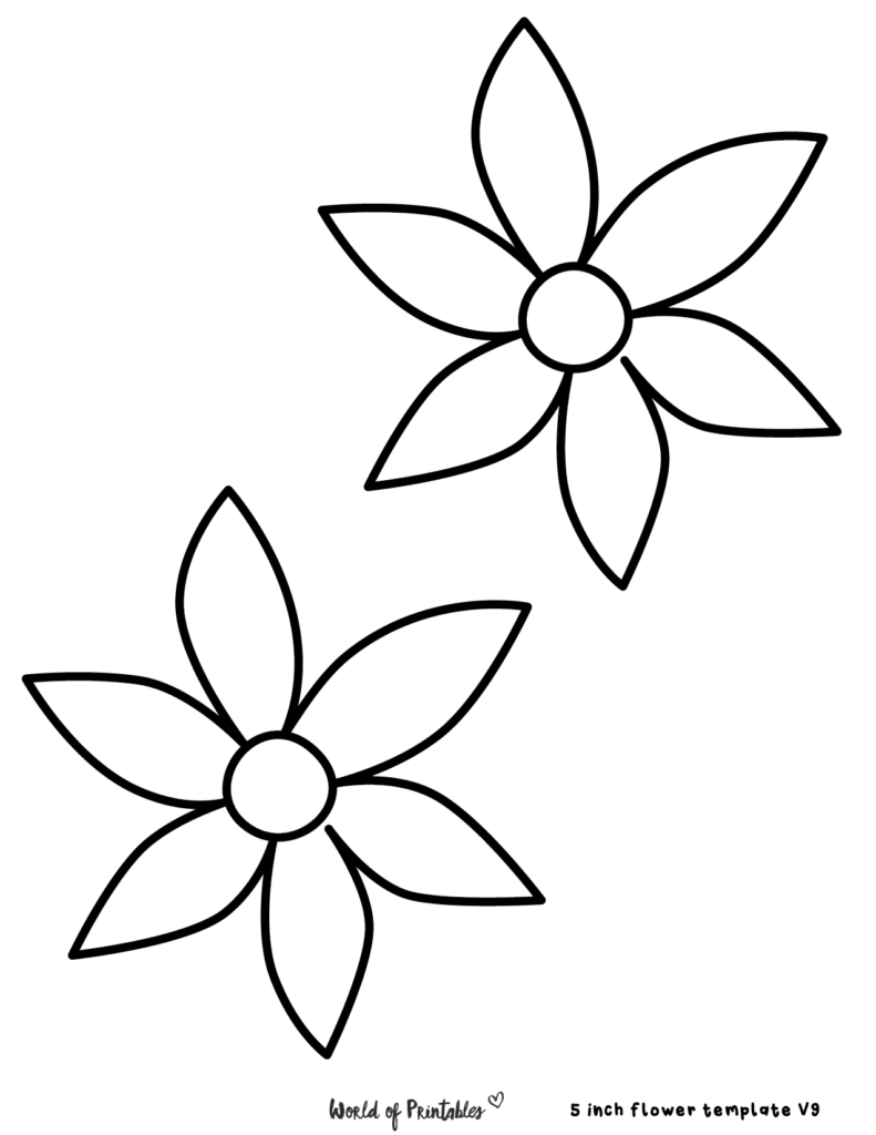 Free Printable Flower Template