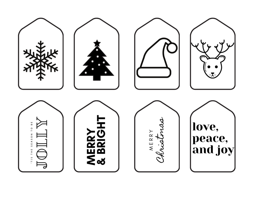 64 Free Printable Christmas Gift Tags Simple Wrapping Ideas Paisley Sparrow