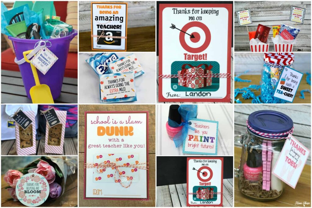 65 Easy Teacher Gift Ideas With FREE Printable Tags Mama Cheaps 