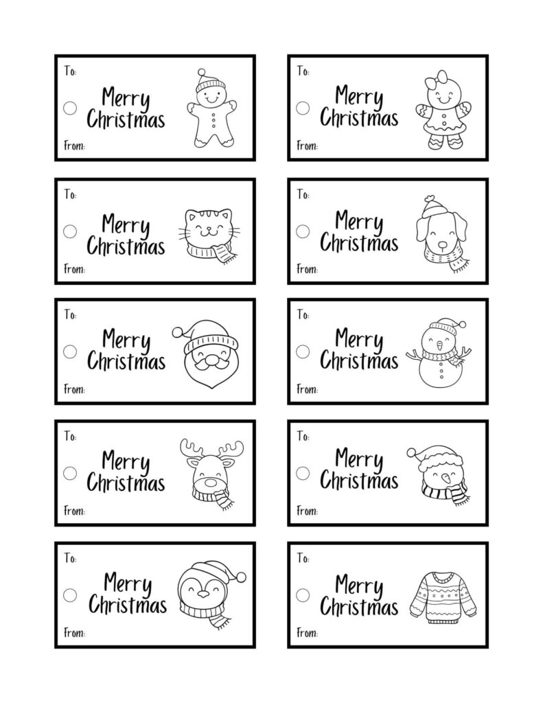 67 Christmas Gift Tags Free Printable Parties Made Personal