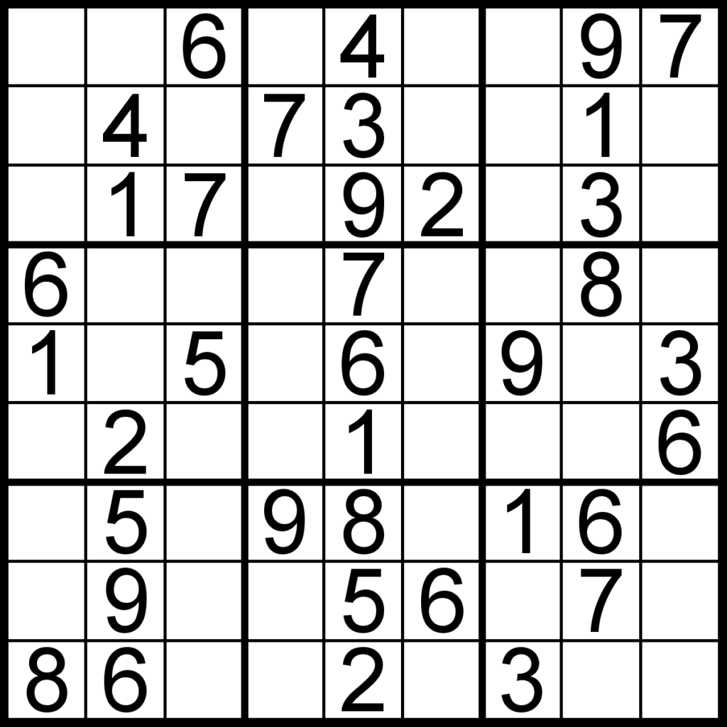 Sudoku Puzzle Free Printable