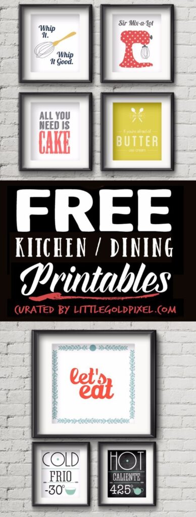 76 DIY Wall Art Ideas For Those Blank Walls Kitchen Wall Art Printables Kitchen Printables Free Kitchen Printables