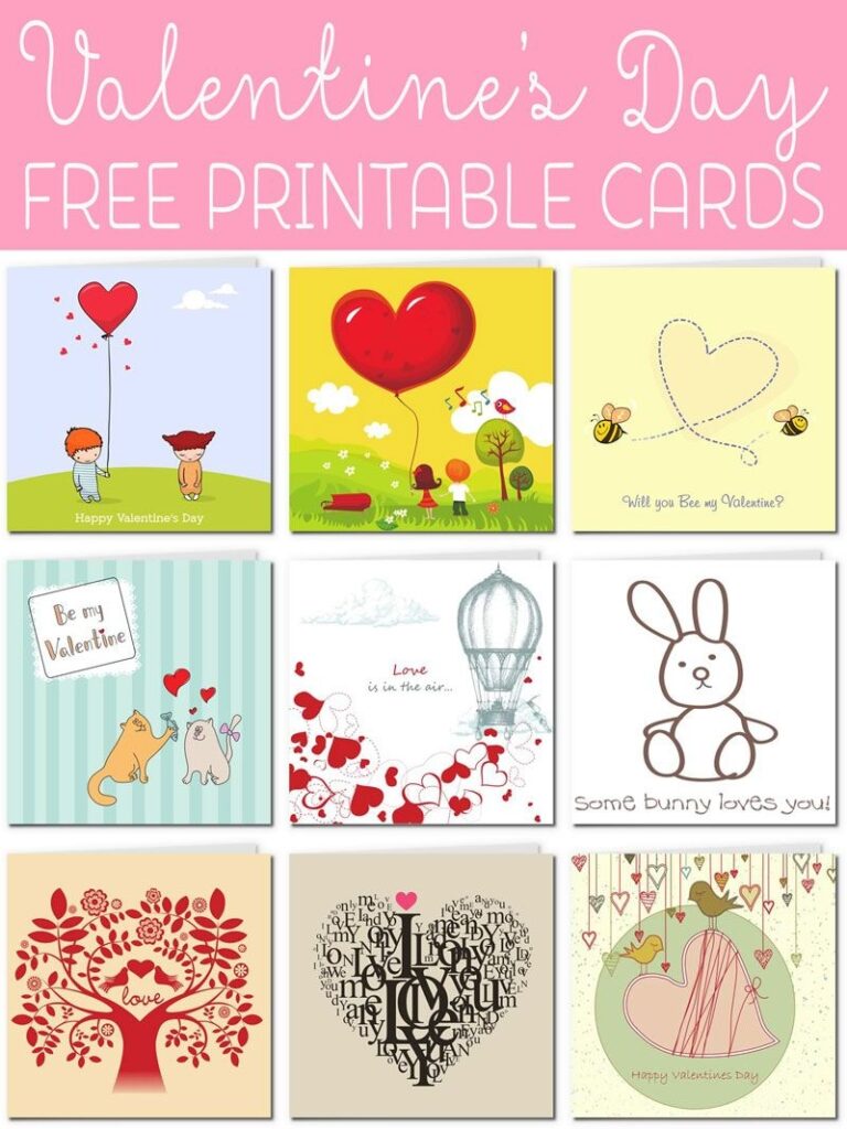 Printable Free Valentines Day Cards