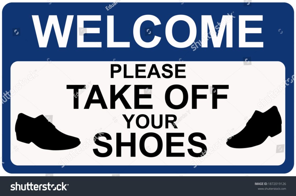 Please Remove Your Shoes Sign Printable Free