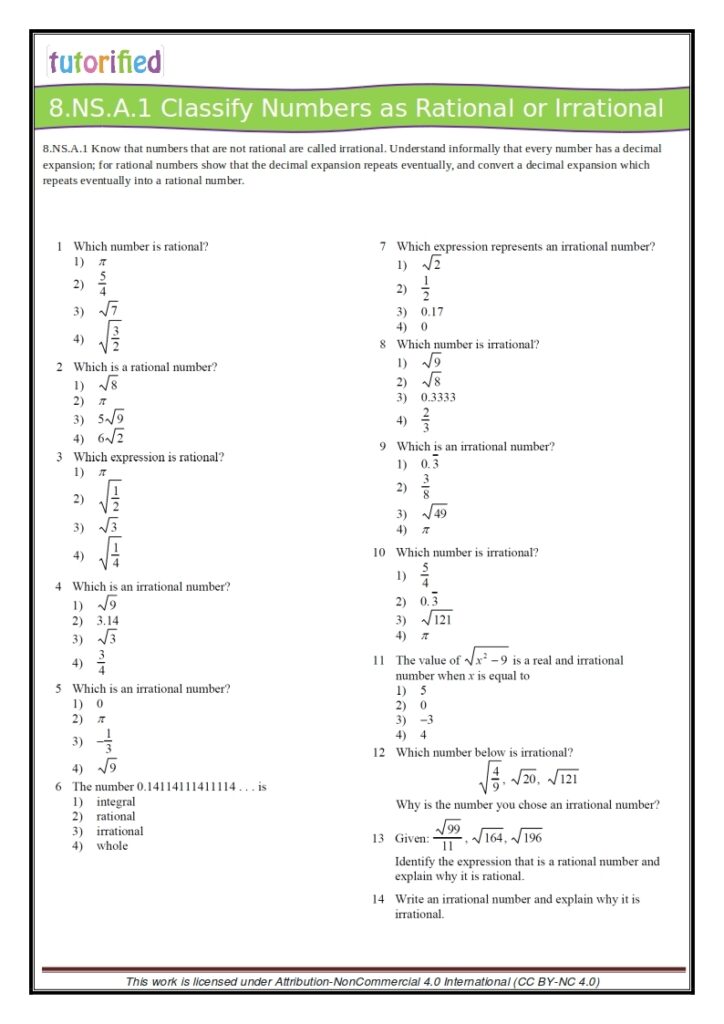 Free Printable 8th Grade Math Worksheets