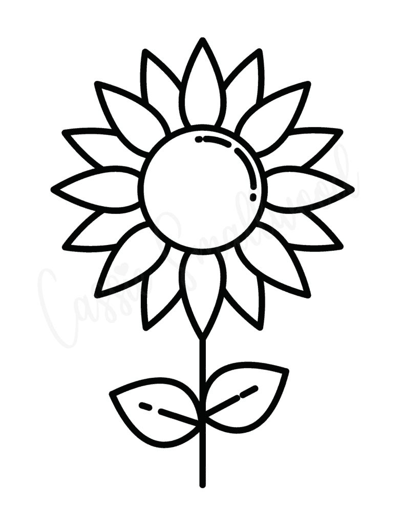 Sunflower Stencils Free Printable