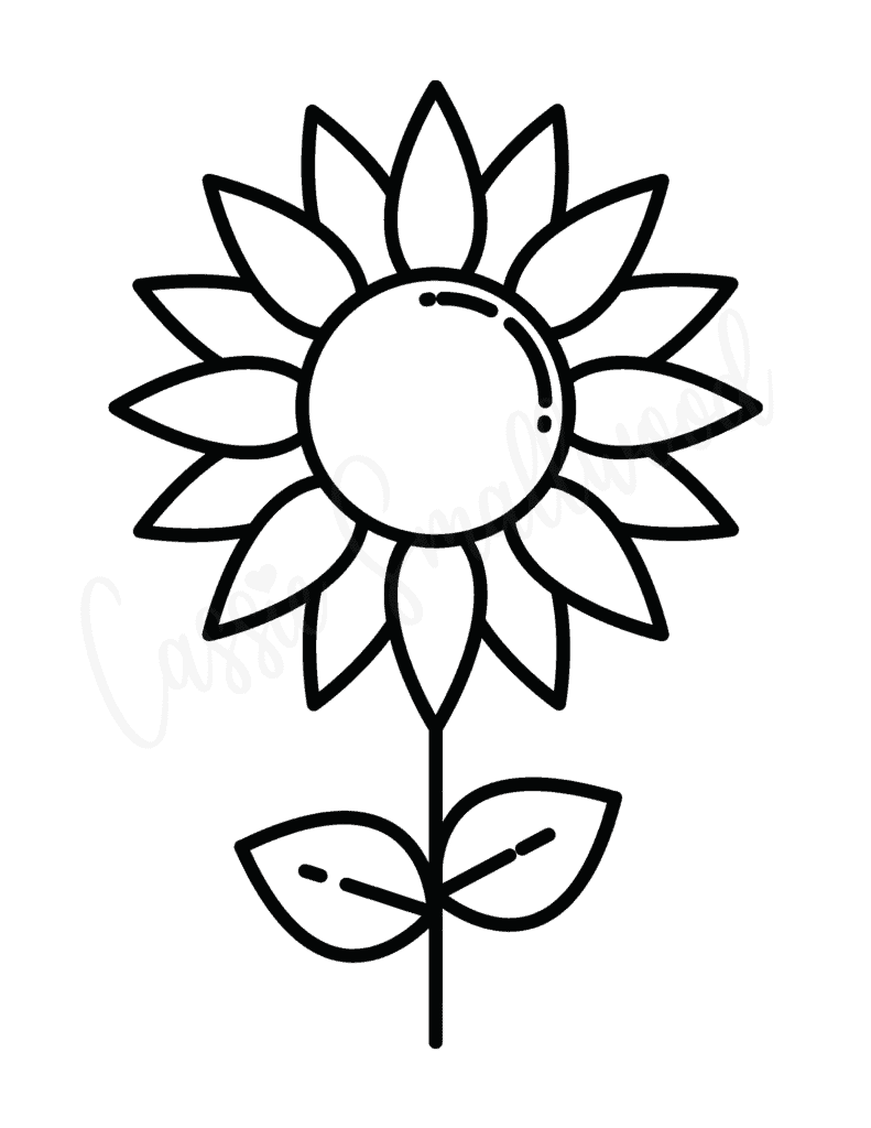 9 Free Printable Sunflower Templates Cassie Smallwood