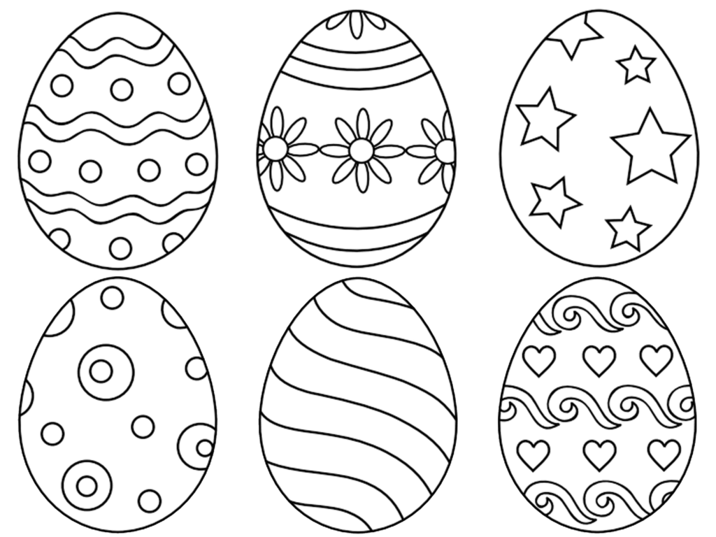 9 Places For Free Printable Easter Egg Coloring Pages