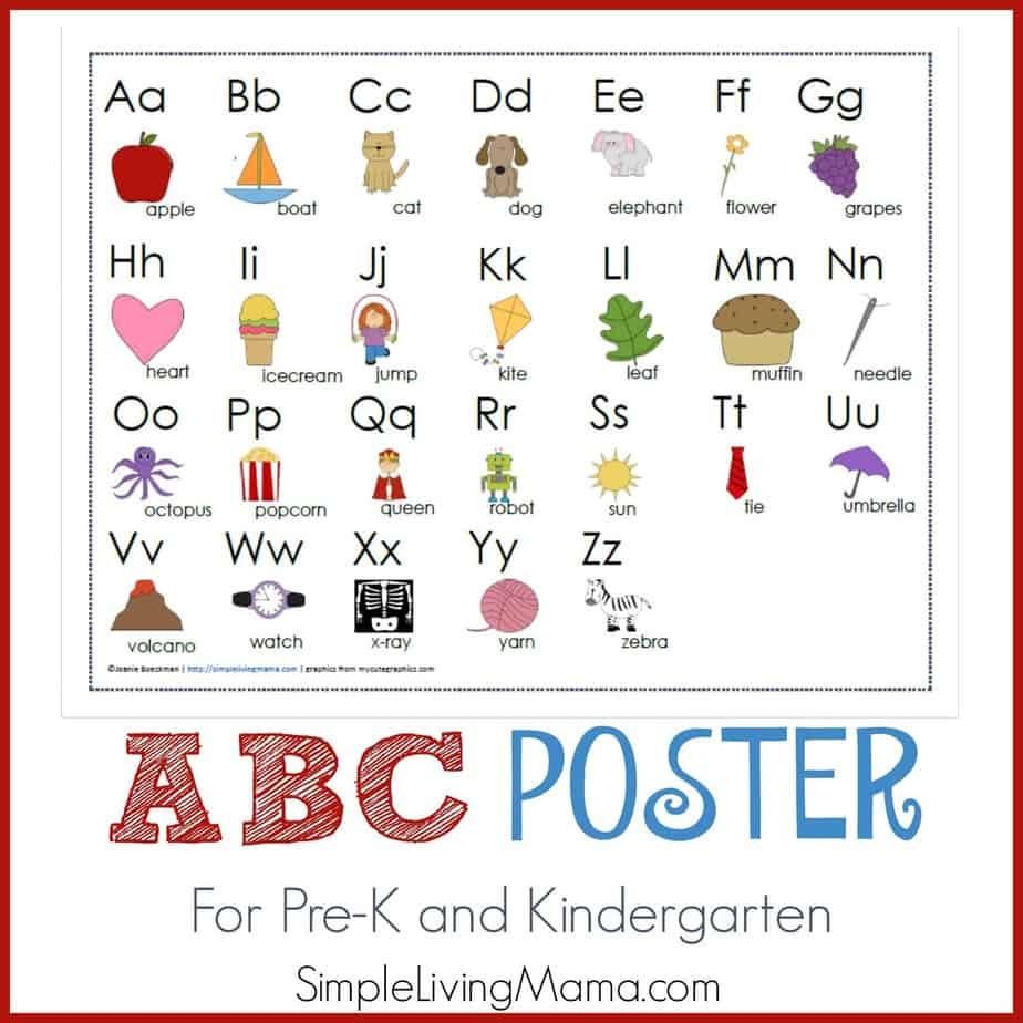 Free Printable Alphabet Poster