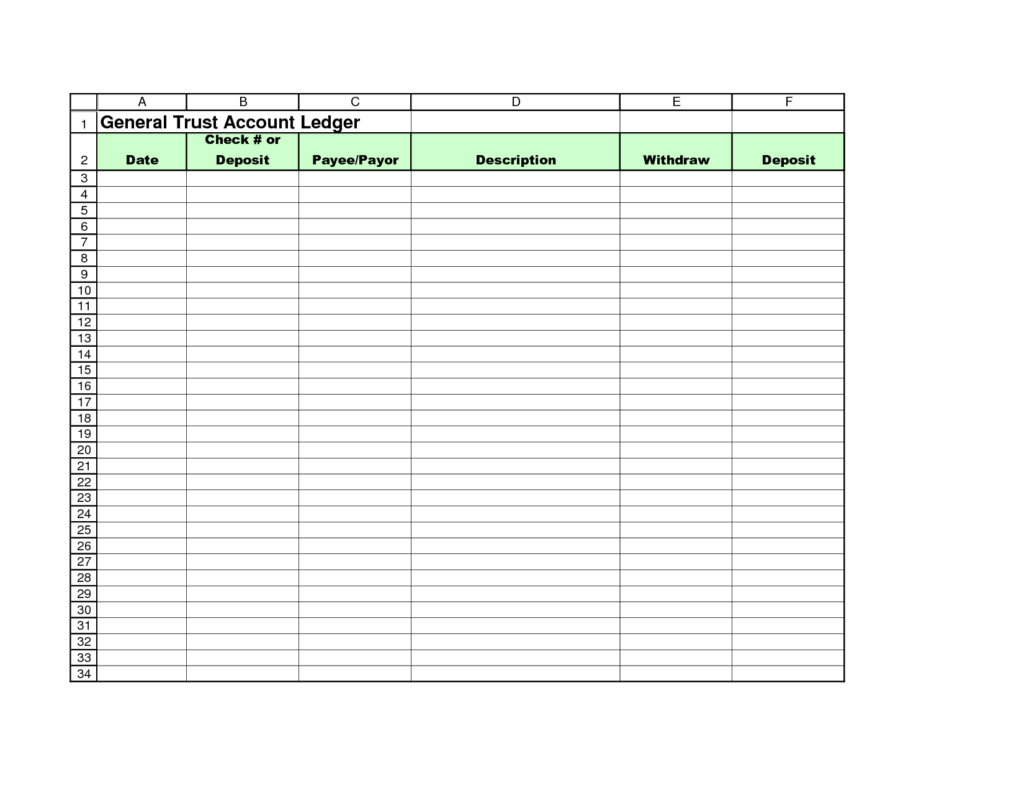 Account Ledger Printable 8 Printable Ledger Bookletemplate Template Printable Balance Sheet Template Practices Worksheets