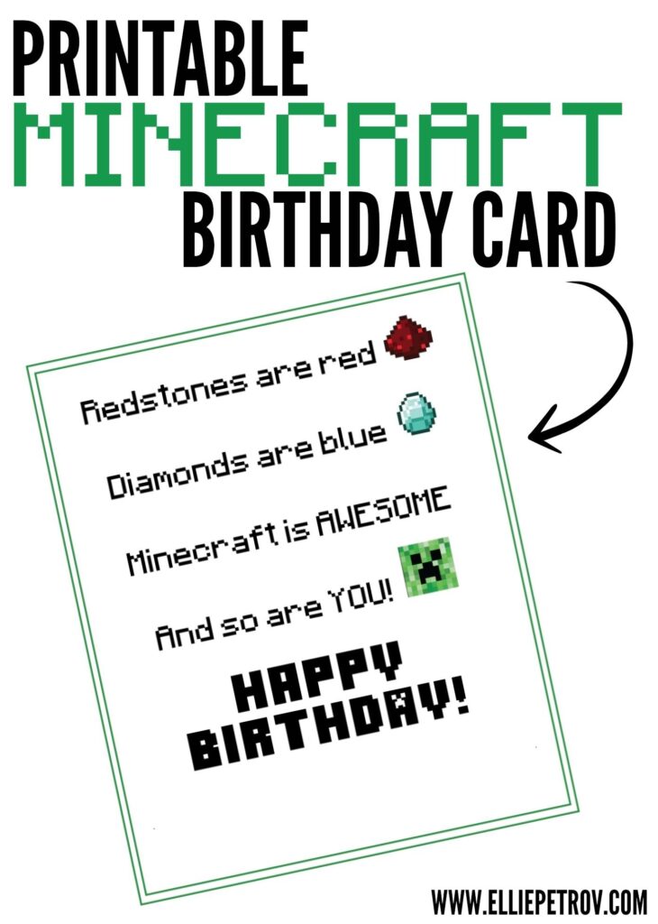 Account Suspended Minecraft Birthday Card Birthday Card Sayings Minecraft Birthday