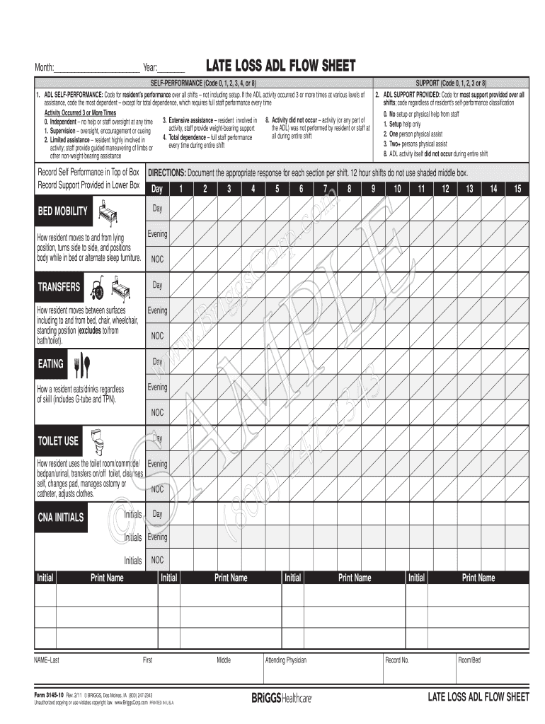 Free Printable Cna Daily Assignment Sheets