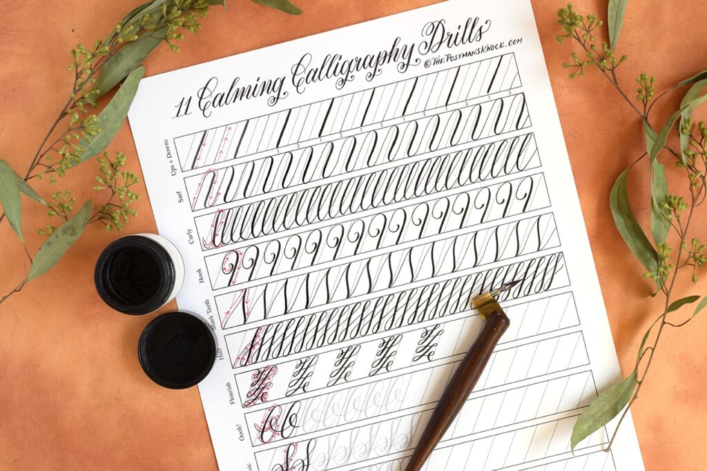 Calligraphy Practice Sheets Free Printable