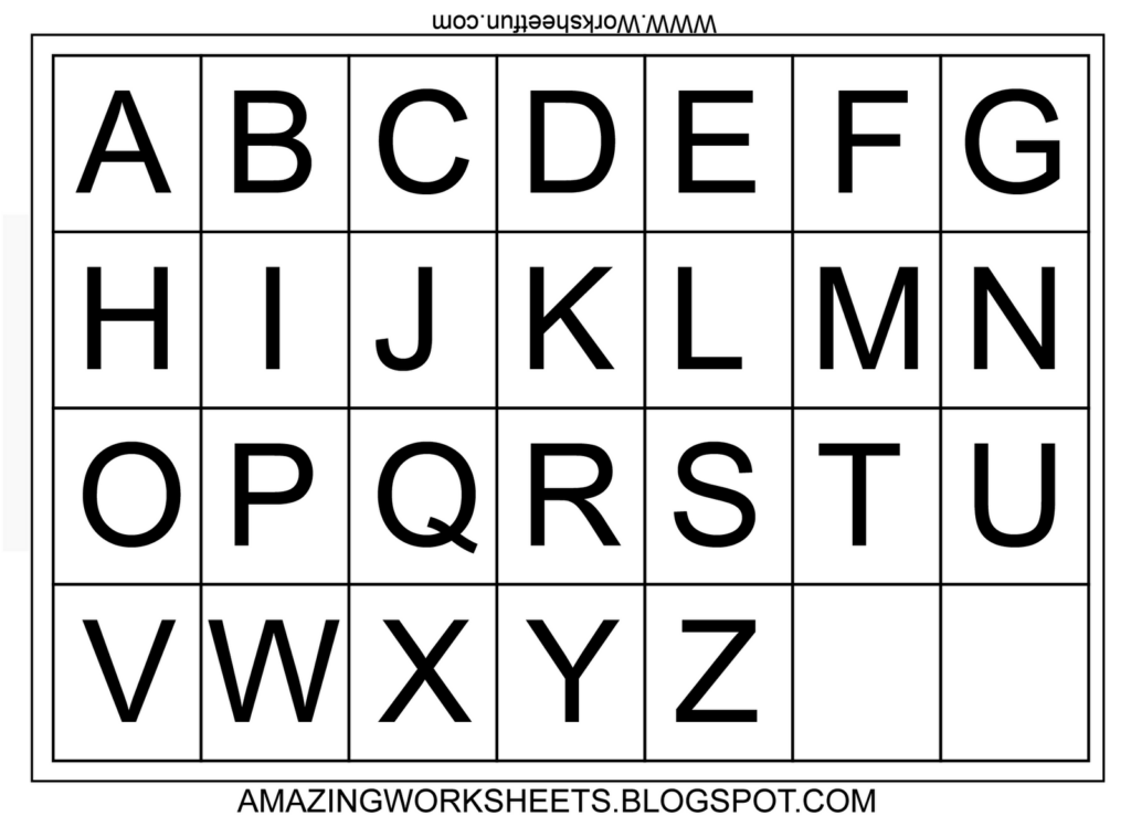 Free Printable Alphabets Letters
