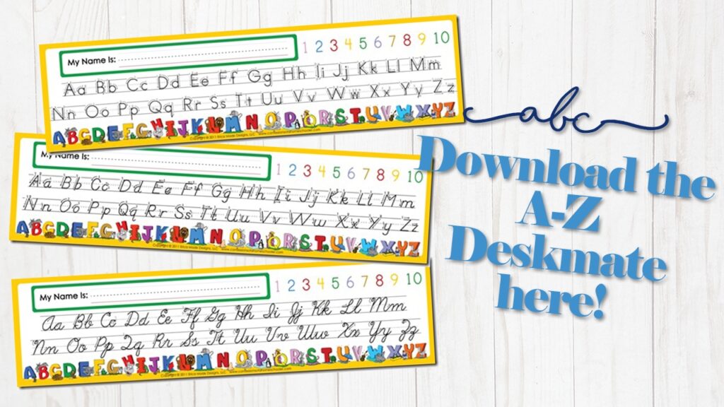 Alphabet Desk Mate Confessions Of A Homeschooler