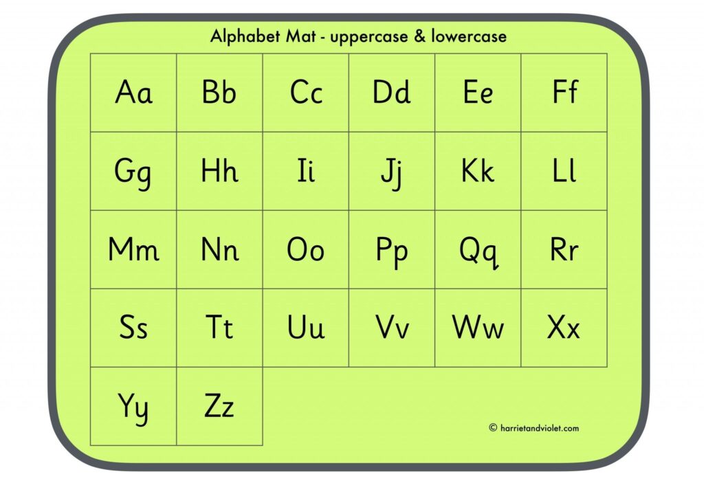 Free Printable Upper And Lower Case Alphabet Chart
